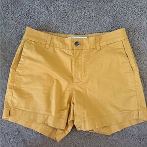 Old Navy Yellow Cotton Twill Shorts